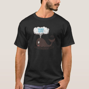 Surf City NC Summertime Vacking Whale Spout T-shirt