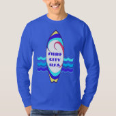 Surf City USA Surfboard Ride the Waves T-Shirt (Devant)
