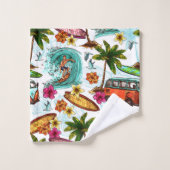 Surf cool motif (Gant de toilette)