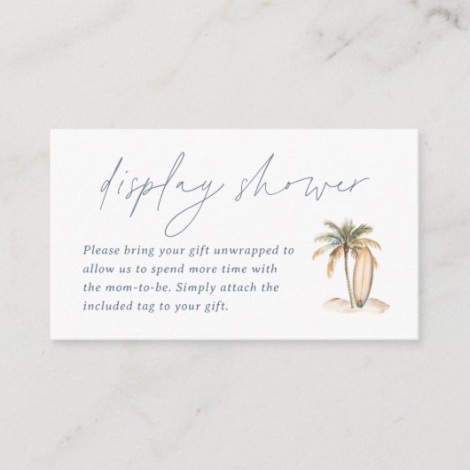 Surf côtier Carte de compartiment de douche d'affi (Devant)