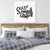 Surf de Golf Canvas Afdruk (Insitu (Slaapkamer))