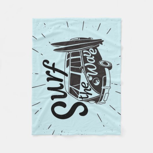 Surf de Golf Fleece Deken (Voorkant)