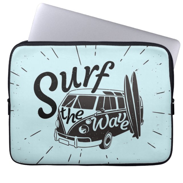 Surf de Golf Laptop Sleeve (Voorkant)