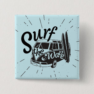Surf de Golf Vierkante Button 5,1 Cm