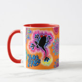 Surf de grenouille chaude, tasse à café à deux ton (Gauche)