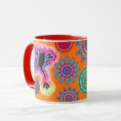 Surf de grenouille chaude, tasse à café à deux ton (Devant gauche)