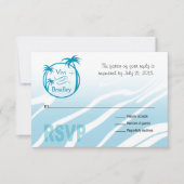 Surf de plage Palm Logo RSVP | bleu (Devant)