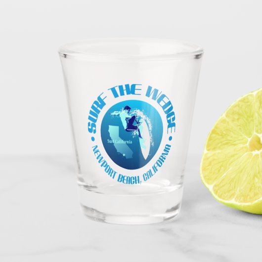 Surf de Rand Shot Glas (Voorkant)