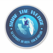 Surf de Rand Sticker (Voorkant)