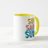 Surf DE SABLE SOLEIL Mug BEACH VIBES MUG ÉTÉ (Devant droit)
