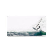 Surf de wind etiket (Voorkant)