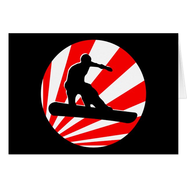 surf des neiges : rayons rouges (Devant horizontal)
