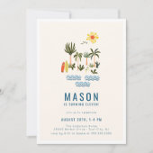 Surf d'été Invitation de fête d'anniversaire (Devant)