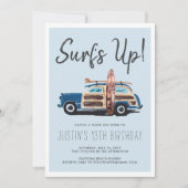 Surf d'été | Invitation Voiture Vintage (Devant)