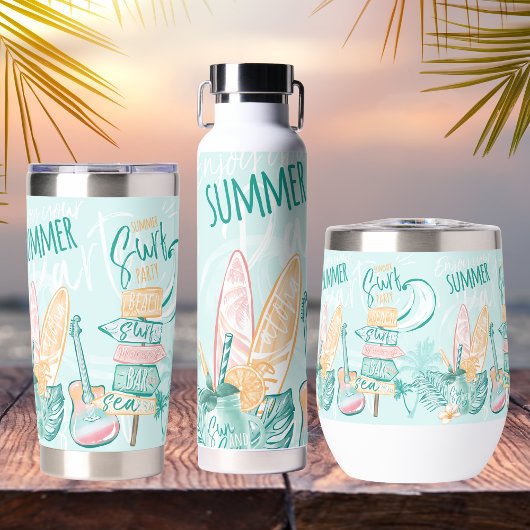 Surf d'été Watercolor