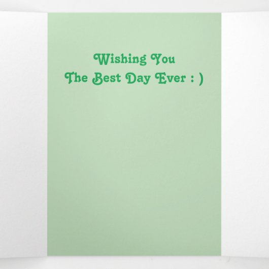 Surf Dog Birthday Card Drieluik Uitnodiging (Binnenkant midden)