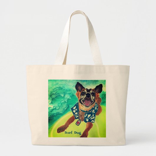 Surf Dog Grote Tote Bag (Voorkant)