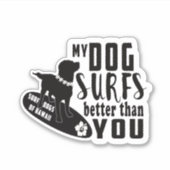 Surf Dogs Hawaii Gauntlet Sticker (Voorkant)