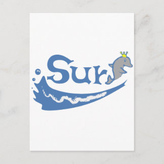 Surf Dolphin Briefkaart