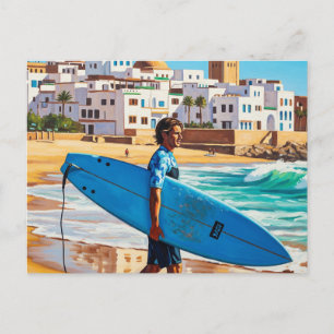 Surf dude in Taghazout Briefkaart