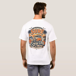 Surf elke dag Kustavontuur Vintage Strand  T-shirt