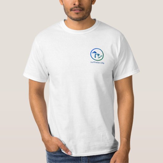 Surf 'em all. Surfing the Great Lakes T-shirt (Voorkant)