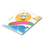 surf emoji notitieblok (Gedraaid)