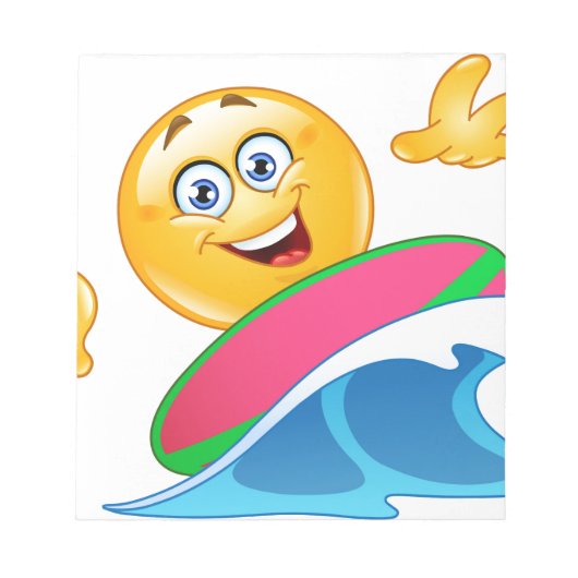 surf emoji notitieblok (Voorkant)