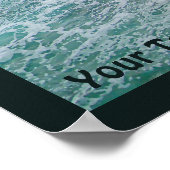 Surf en Rocks - Nahariya , Israël Poster (Hoek)