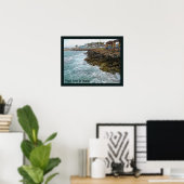 Surf en Rocks - Nahariya , Israël Poster (Thuiskantoor)