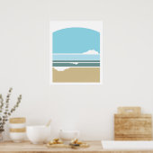 Surf- en Sky minimalistisch poster (Keuken)