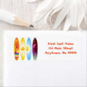 Surf Étiquette de adresse (En situation)