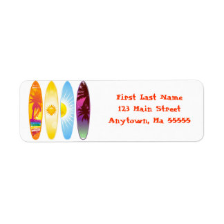 Surf Étiquette de adresse
