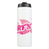 Surf filles rose violet bouteille d'eau isolée (Devant)