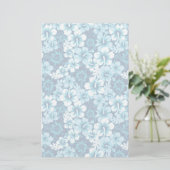 Surf Floral Hibiscus Pattern Briefpapier (Staand voorkant)