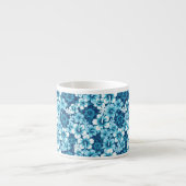 Surf Floral Hibiscus Pattern Espresso Kop (Voorkant)