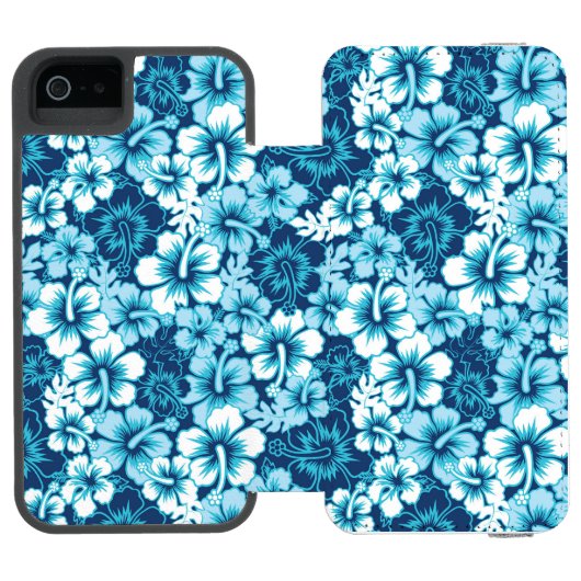 Surf Floral Hibiscus Pattern Incipio iPhone Portemonnee Hoesje (Agenda Open)