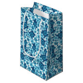 Surf Floral Hibiscus Pattern Klein Cadeauzakje (Voorkant Gekanteld)