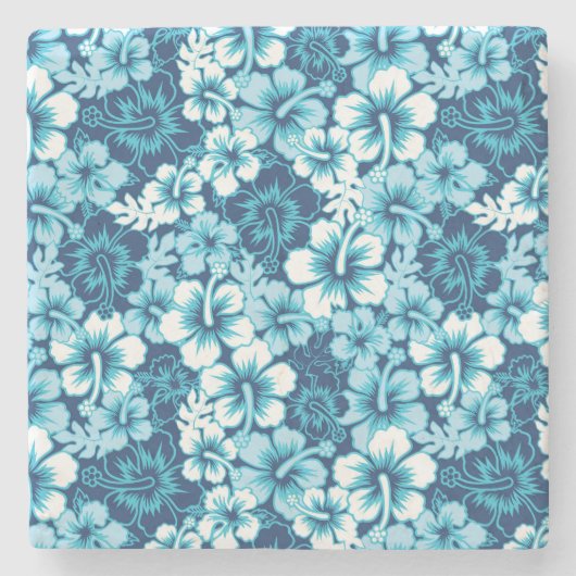 Surf Floral Hibiscus Pattern Stenen Onderzetter (Voorkant)