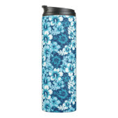Surf Floral Hibiscus Pattern Thermosbeker (Geroteerd rechts)