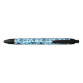Surf Floral Hibiscus Pattern Zwarte Inkt Pen (Achterkant)