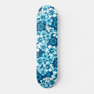 Surf florale hibiscus skateboard