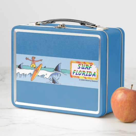 Surf Florida lunchbox bleu (En situation)