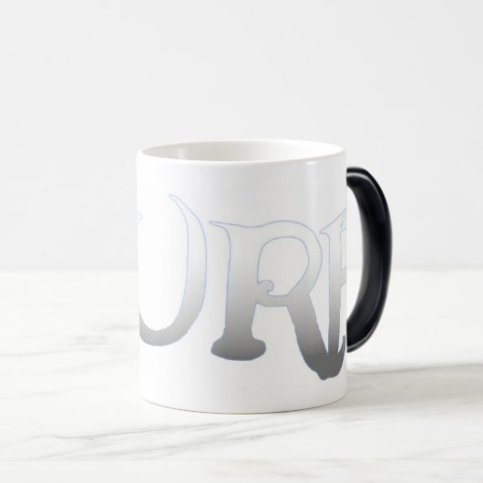 Surf fondu blanc morphing mug (Devant droit)