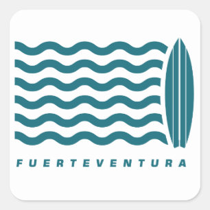 Surf Fuerteventura Vierkante Sticker