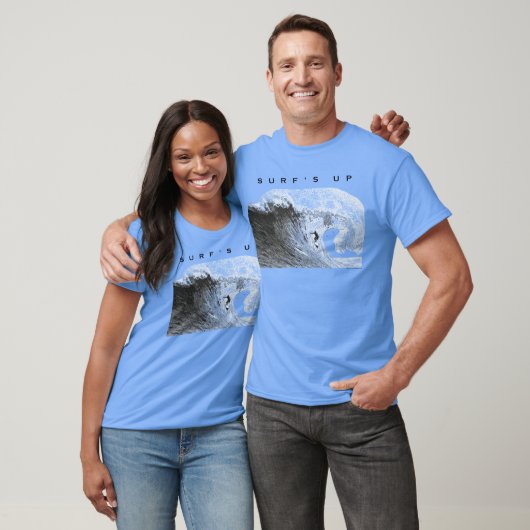 Surf gaat surfen op barrel wave t-shirt (Unisex)