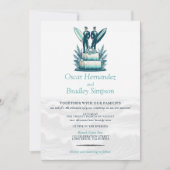 Surf Grooms Faire-part de mariage (Devant)