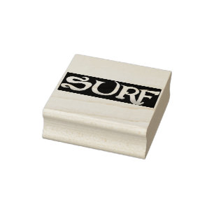Surf grote rubberen stempel geen handvat