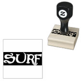 Surf grote rubberen stempel w handvat (Gestempeld)