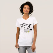 Surf hard als een heks t-shirt (Voorkant volledig)